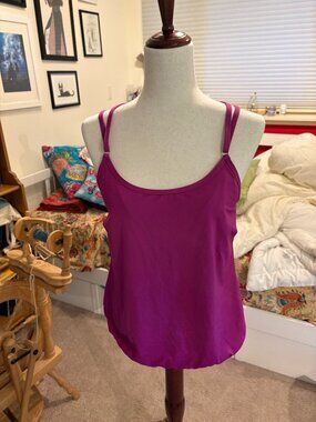 Athleta Blouson Tankini Top 36 D/DD